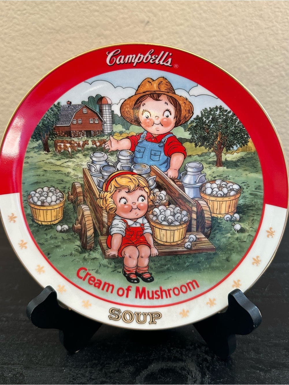 Danbury Mint Campbell Soup Collector Plate Featuring the Campbell Soup Kids